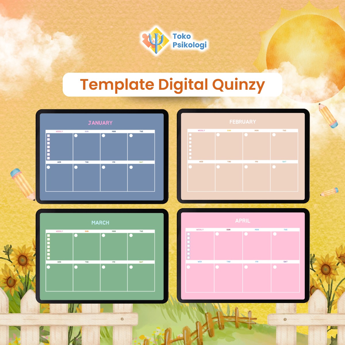 Template Digital Quinzy | Toko Psikologi